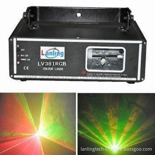 RGB Laser Party Light, 450mW Total Power, 9 DMX Channels